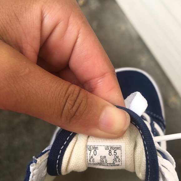 Navy Blue Vans - Picture 4 of 4